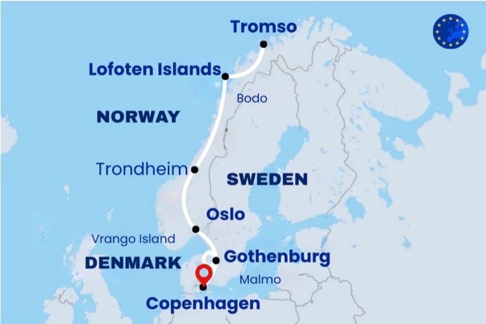 Denmark - Sweden - Norway 14Nights 15Days