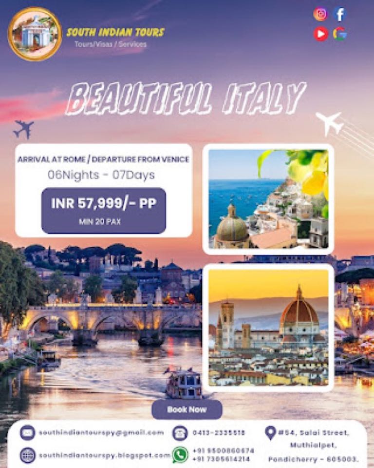 Italy 06Nights 07Days