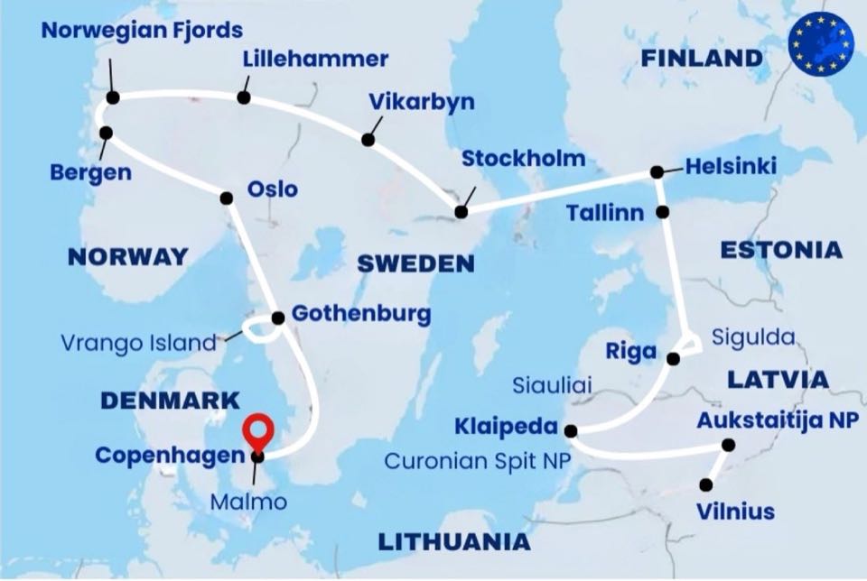 Scandinavia & Baltic Explorer 31Nights 32Days